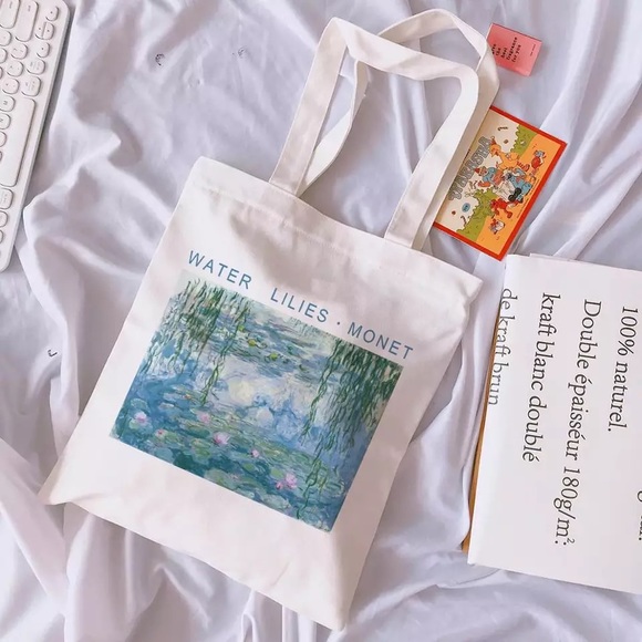 Brandy Melville Handbags - NEW | rare monet water lilies tote bag ✰